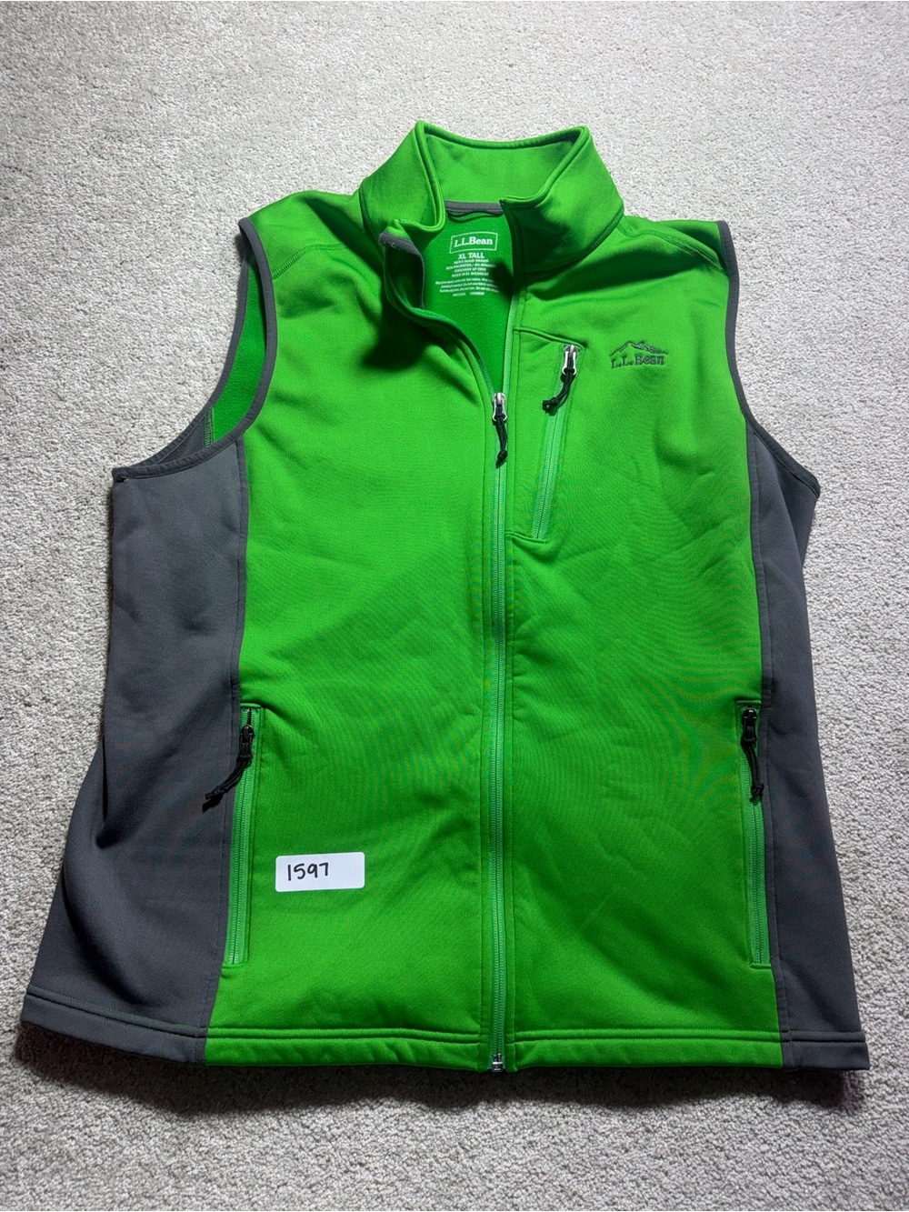 LL bean men’s sz xl tall green vest